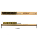 MAXMAN Brass Brush, Soft Brass Bristle Wire Brush - Image 3