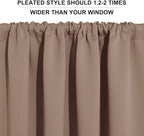 RYB HOME Curtains for Bedroom 63 inches Long, W 34 x L 63, 2 Panels - Image 5