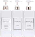 Modern Design Large 27 oz Shampoo and Conditioner Dispensers by HARRA+HOME