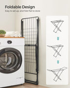 SONGMICS Clothes Drying Rack, Metal Laundry Drying Rack, Space-Saving, - Image 4