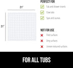 GORILLA GRIP Patented Square Shower Stall Mat, Small Bathtub Floor Mats - Image 6