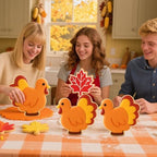 Teenyyou 2pcs Extra Large 8" Thanksgiving Cookie Cutter, Maple Leaf, turkey