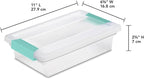 Sterilite 18-Pack Clip Box, Stackable Clear Plastic Bins - Image 3