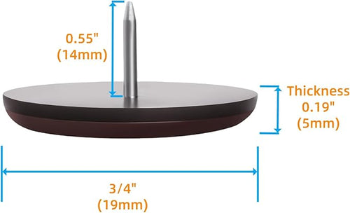 3/4“ Nail on Furniture Sliders - Image 2