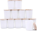 Thick Candle Jars for Making Candles 12 Pcs, 7 OZ Empty Jars by Showin