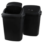 Zopnny 8 Gallon Plastic Swing Top Garag Bin, Lidded Wastebasket Trash Can by Zopnny