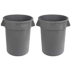 Amazon Basics Heavy Duty Durable Round Trash Can, 32 gallon by AmazonBasics