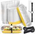 NPLUX Halloween Mini Loaf Pans, 6.8oz 50 Pack Gold for Home Bakers