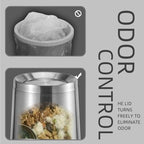 Household Swing Bathroom Trash Can，Brushed Stainless Steel，10 L/3 - Image 6