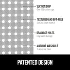 GORILLA GRIP Patented Square Shower Stall Mat, Small Bathtub Floor Mats - Image 2