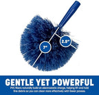 Sparta Round Duster Head, Soft Flagged Bristles, 9 Inch, Blue, 12-Pack
