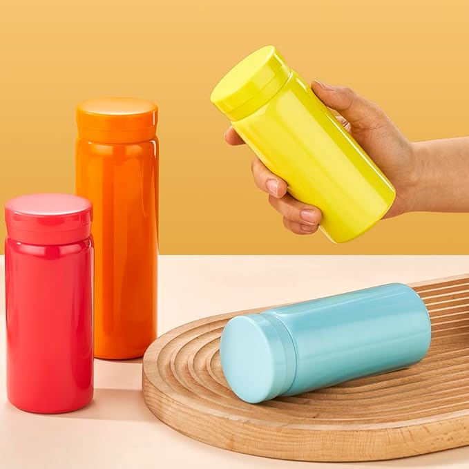 Mini Thermos Cute Water Bottle - 7 oz Tiny Insulated Vacuum 18/10 Stainless - Image 5