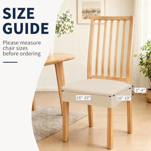BIETYONE Waterproof Dining Chair Covers, Stretch Seat Protector, Washable
