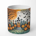 Caroline's Treasures DAC2267CDL Papel Picado Skeletons Spooky Halloween Decorative Soy Candle Nature Soy Wax Essential Oil Home Decor Ideal for Bedroom Kitchen Bath Office Gift, 10 oz