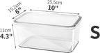 Clear Storage Bins With Lids, 4 Packs Food Storage Organizer, Stackable Kitchen - Image 5