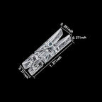 128 Pieces Mini Transparent Plastic Clear Clips, Photo Clips, Clothespins Clip - Image 2