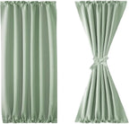 DWCN French Door Curtains – Rod Pocket Thermal Blackout Curtain - Image 7