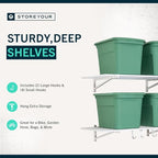 StoreYourBoard 2-Pack Heavy Duty Wall Shelves – Wall-Mounted Garage Storage - Image 6