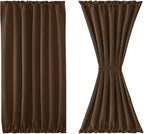 DWCN French Door Curtains – Rod Pocket Thermal Blackout Curtain - Image 7