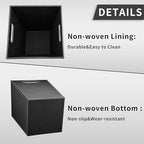 Pu Leather Trash Can for Bedroom, 16L/4.2 Gallon Office Wastebasket - Image 4