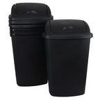 13 Gallon Garbage Can with Swing Lid, Plastic Kitchen Trash Can, 4 Pack - Image 7