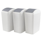 4.5 Gallon Swing Top Garbage Can, Plastic Trash Bin by Sosody