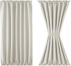 DWCN French Door Curtains Rod Pocket Thermal Blackout Curtain - Image 7