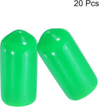 uxcell 20pcs Rubber End Caps 9.5mm ID Vinyl PVC Round Tube Bolt Cap Cover Screw - Image 2