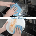 Microfiber Cleaning Cloth Roll, 20 Pack Reusable Tear Away Towels, 9.8" x 9.8" - Image 2