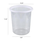 4-Pack Waste Basket Plastic, Small Plastic Garbage Can, 4 Gallon - Image 2