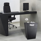 Pu Leather Trash Can for Bedroom, 16L/4.2 Gallon Office Wastebasket - Image 6