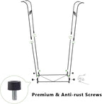 2 Pack Trash Bag Holder, 30-45 Gallon Garbage Bag Holder, Metal Portable Leaf - Image 6