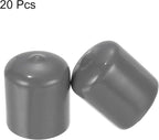 uxcell 20pcs Rubber End Caps 23mm ID Vinyl PVC Round Tube Bolt Cap Cover Screw - Image 2
