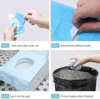 Disposable Waterproof Toilet Seat Covers – Individually Wrapped XL Portable - Image 7