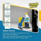 Cerama Bryte Glass Cooktop and Stove Top Cleaner Combo Kit - Image 3