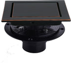 RANDOM Oil Rubbed Bronze Shower Drain Square 6 inch by RANDOM