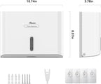 Paper Towel Dispenser Wall Mount, Adhesive No Drilling Multifold Trifold C Fold - Image 8
