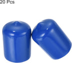 uxcell 20pcs Rubber End Caps 16mm ID Vinyl Round Tube Bolt Cap Cover Screw - Image 2