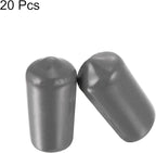 uxcell 20pcs Rubber End Caps 11mm ID Vinyl PVC Round Tube Bolt Cap Cover Screw - Image 2