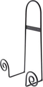 Bard's Black Wrought Iron Wall Mountable Tray or Platter Hanger, 16.25" H x - Image 3