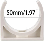 BVO 20 Pcs U-Shaped PVC Water 50mm Pipe Clamps - Image 3