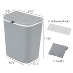 3.2 Gallon/12 L Wall Mounted Garbage Can, Hanging Cabinet Trash Can - Image 3