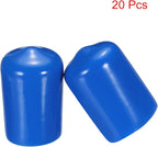 uxcell 20pcs Rubber End Caps 14mm ID Vinyl PVC Round Tube Bolt Cap Cover Screw - Image 2