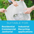 40-45 Gallon Trash Bags, 1.1 Mil Thickness, 45 Gallon Trash Bags Heavy Duty - Image 5