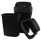 Zopnny 8 Gallon Plastic Swing Top Garag Bin, Lidded Wastebasket Trash Can - Image 7
