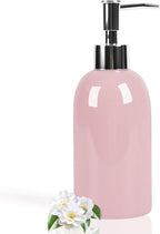 Natheeph 14OZ Ceramic Soap Dispenser Ceramic Soap Pump Dispenser Can Fill Liquid by Natheeph