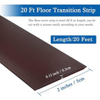 Floor Transition Strip Self Adhesive Floor Cover Strips Laminate 2" Wide Vinyl - Image 6