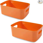 COVRA 2-Pack Plastic Storage Bins, Small Storage Baskets, Organizers by Unknown
