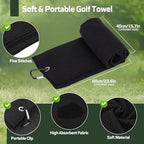Golf Club Cleaning Kit,Golf Accessories,Golf Cleaning Kit with Golf Club Cleaner Water Brush,Towel,Divot Repair Tool,Groove Sharpener,Golf Ball Alignment Complete Golf Kit - Image 5