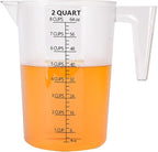 Food-Grade Plastic Measuring Pitcher – 64 Ounce & 8 Cups Measuring Cups - Image 3